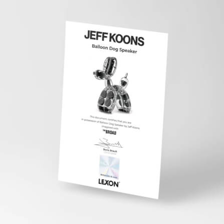 ลำโพงตั้งโต๊ะ LEXON BALLOON DOG SPEAKER BY JEFF KOONS เสียงรอบทิศ 360 องศา_5